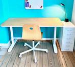 IKEA BEKANT verstelbaar bureau, Huis en Inrichting, Bureaus, Ophalen, In hoogte verstelbaar, Zo goed als nieuw, Bureau