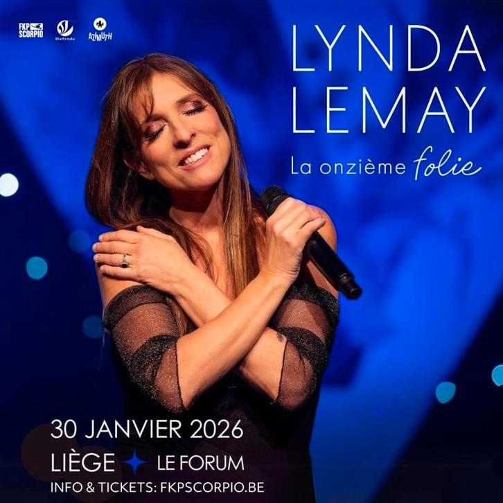 2 PLACES 1ERE CATEGORIE LYNDA LEMAY 30/1/26 Forum de Liège, Tickets en Kaartjes, Concerten | Nederlandstalig, Twee personen, Januari