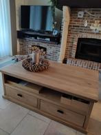 Vol eiken Salontafel zo goed als nieuw (1 jaar oud), Moins de 50 cm, 150 à 200 cm, 50 à 100 cm, Comme neuf