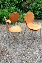 VINTAGE  VLINDERSTOELEN, Huis en Inrichting, Ophalen, Gebruikt, Bruin, Vintage