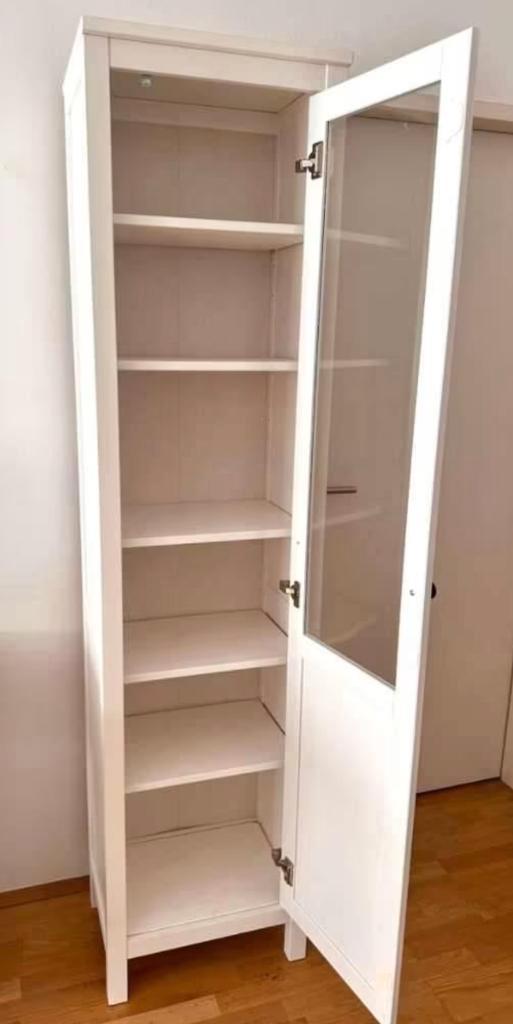 Vitrinekast - massief hout, Huis en Inrichting, Kasten | Vitrinekasten, Zo goed als nieuw, 150 tot 200 cm, Minder dan 50 cm, 25 tot 50 cm