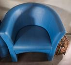 2 lederen kuipzetels(zeer goede staat), Huis en Inrichting, Stoelen, Ophalen, Gebruikt