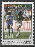 Bolivia 1994 - Yvert 857 - Wereldbeker Voetbal (ST), Postzegels en Munten, Verzenden, Gestempeld
