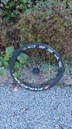 Roue avant carbone route - disque - boyaux, Enlèvement, Comme neuf, Pneu