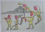 FRED BERVOETS / THE BAND OF LOVE / KLEURZEEFDRUK / 71x98cm, Antiek en Kunst, Kunst | Litho's en Zeefdrukken, Ophalen of Verzenden