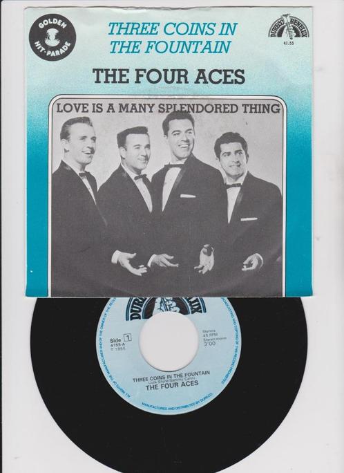 The Four Aces – Three Coins In The Fountain, CD & DVD, Vinyles Singles, Comme neuf, Single, Pop, 7 pouces, Enlèvement ou Envoi