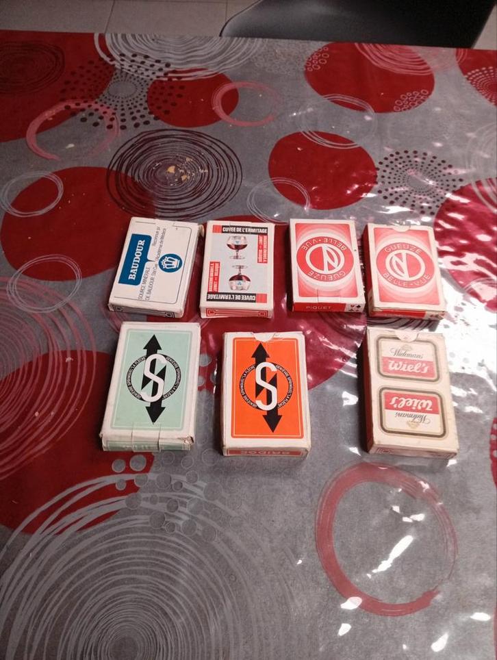 Diverse antieke kaartspellen, Verzamelen, Speelkaarten, Jokers en Kwartetten, Ophalen of Verzenden