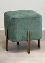 Pouf Pomax KIKA - 38x38x40cm - bronze/velours, Tissus, Enlèvement, Moins de 50 cm, Moins de 50 cm