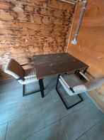 Tafel steigerhout plus 2 stoelen, Ophalen