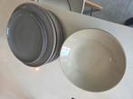 Servies met een hoek af, Huis en Inrichting, Ophalen, Gebruikt, Keramiek, Bord(en)