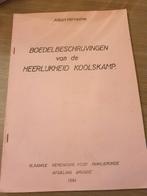 KOOLSKAMP ARDOOIE Boedelbeschrijvingen van de heerlijkheid.., Ophalen of Verzenden, Gelezen