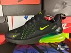 Nike Air Max 270 'Black/Volt' EU44,5 2018, Kleding | Heren, Schoenen, Zwart, Nike, Ophalen of Verzenden, Sneakers