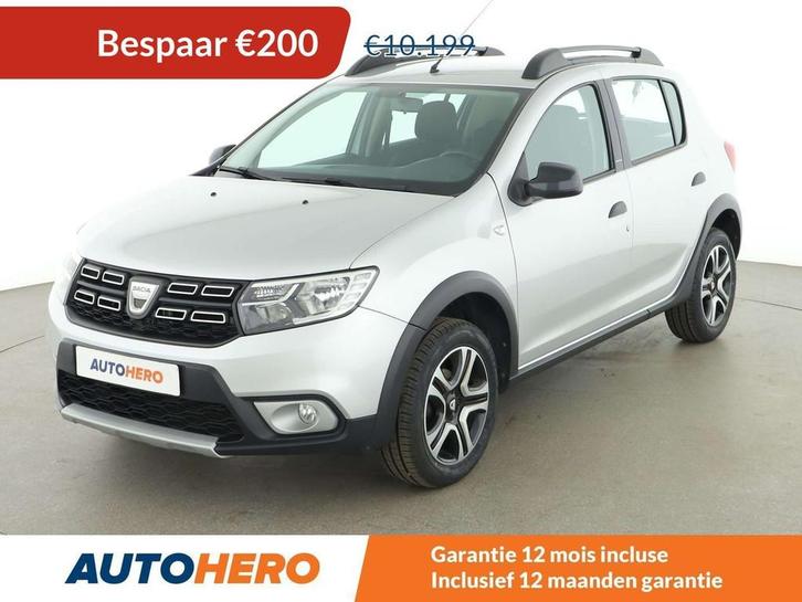 Dacia Sandero 0.9 TCe Stepway Celebration (bj 2018), Auto's, Dacia, Te koop, Sandero Stepway, ABS, Achteruitrijcamera, Airbags