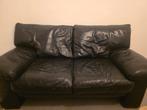 ZWARTE LEDEREN 2 zit zetel €100, Huis en Inrichting, Ophalen of Verzenden