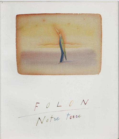 Jean-Michel Folon - Notre Terre, Boeken, Kunst en Cultuur | Beeldend, Gelezen, Schilder- en Tekenkunst, Ophalen of Verzenden