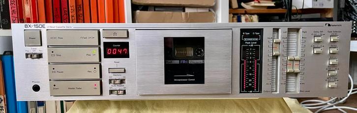 Nakamichi BX 150E cassette deck, Audio, Tv en Foto, Cassettedecks, Enkel, Tiptoetsen, Tape counter, Ophalen