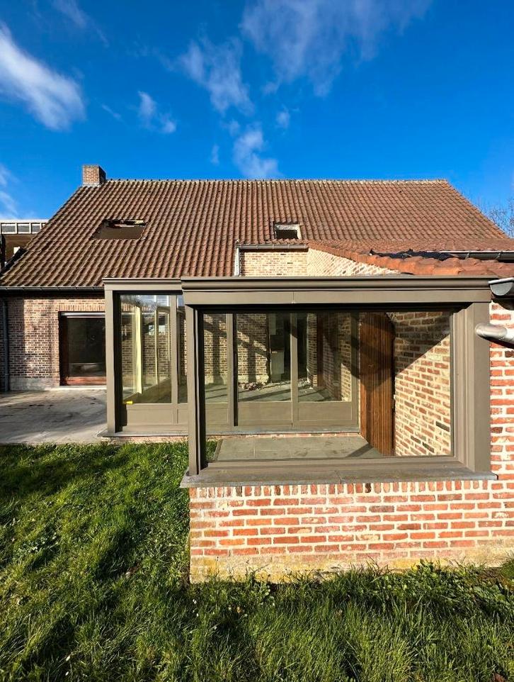 Véranda complète en aluminium (démontée) - prix compétitif, Jardin & Terrasse, Verrières, Utilisé, Véranda, Enlèvement