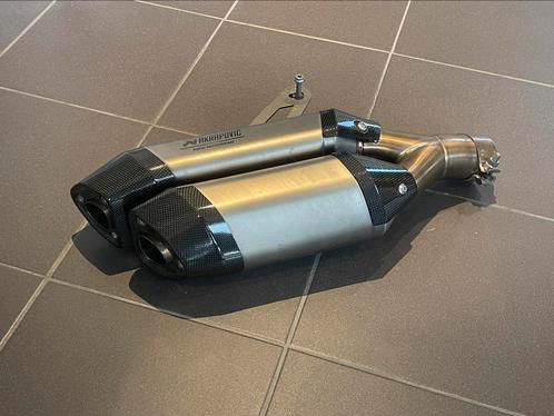 Nieuwe Akropovic R1300GS titanium dubbele einddemper/uitlaat, Motoren, Onderdelen | BMW, Nieuw, Ophalen