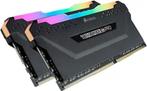 16GB (2x8) RAM 3600MHz ddr4 Vengeance Corsair RGB PRO noire, Computers en Software, RAM geheugen, DDR4, Ophalen of Verzenden, Zo goed als nieuw