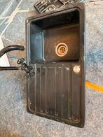 Spoelbak - keuken speolbak, Huis en Inrichting, Keuken | Keukenelementen, Ophalen, Zo goed als nieuw, Zwart