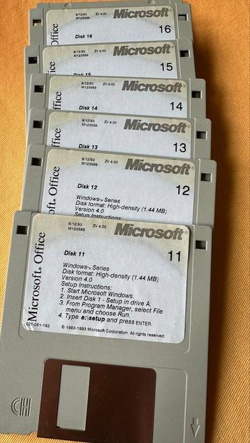 Microsoft Installatie floppy disks