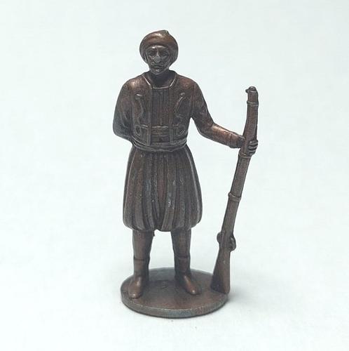 Metal Soldaten 19. Jahrhundert n 2 Gemeiner Soldat Bruniert, Collections, Œufs à surprise, Utilisé, Figurines, Enlèvement ou Envoi