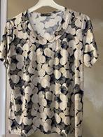 Beige/blauw bloesje maat L, Kleding | Dames, Blouses en Tunieken, Ophalen, Beige, Maat 42/44 (L), Zo goed als nieuw
