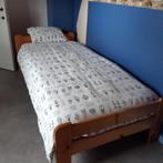 Ikea-eenpersoonsbed (inclusief lattenbodem) en toebehoren, Eigentijds (grenen), 100 cm, Brun, Bois