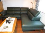 Zuiver leren hoekbank als nieuw., Huis en Inrichting, Ophalen, 250 tot 300 cm, Hoekbank, Zo goed als nieuw