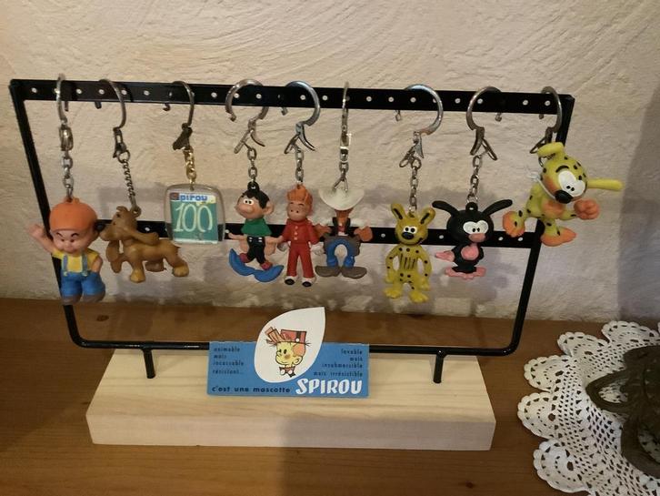 Boutique Spirou lot de portes clés Année 60 pouet, Collections, Personnages de BD, Comme neuf, Statue ou Figurine, Gaston ou Spirou