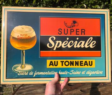 1950s Blikken reclamebord Super Speciale Bier beschikbaar voor biedingen