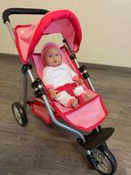 Speelgoedbuggy met pop, Kinderen en Baby's, Speelgoed | Poppen, Ophalen, Zo goed als nieuw, Babypop