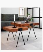 Industrieel Salon tafel, Huis en Inrichting, Ophalen, Gebruikt