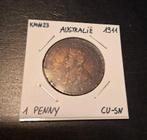Australie 1 penny 1911, Timbres & Monnaies, Monnaies | Océanie, Enlèvement ou Envoi, Monnaie en vrac