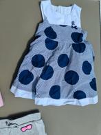 blauwe polca dots jurk, Monna Rosa, 92-98, Ophalen, Zo goed als nieuw