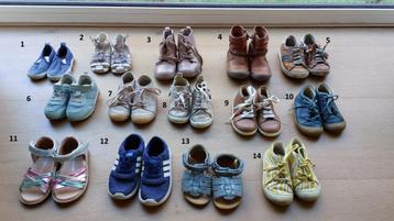 Kinderschoenen, maat 19 tot 26 beschikbaar voor biedingen