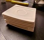 8 onderzet bordjes koffie. Wit — Casa, Enlèvement, Comme neuf