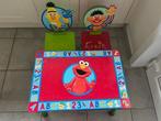 Kindertafel en stoeltjes Bert en Ernie, Kinderen en Baby's, Ophalen, Gebruikt, Tafel(s) en Stoel(en)