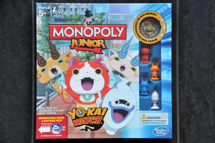 Monopoly Junior Yo-Kai Watch 5+ NIEUW, Hobby en Vrije tijd, Gezelschapsspellen | Bordspellen, Nieuw, Drie of vier spelers, Ophalen of Verzenden