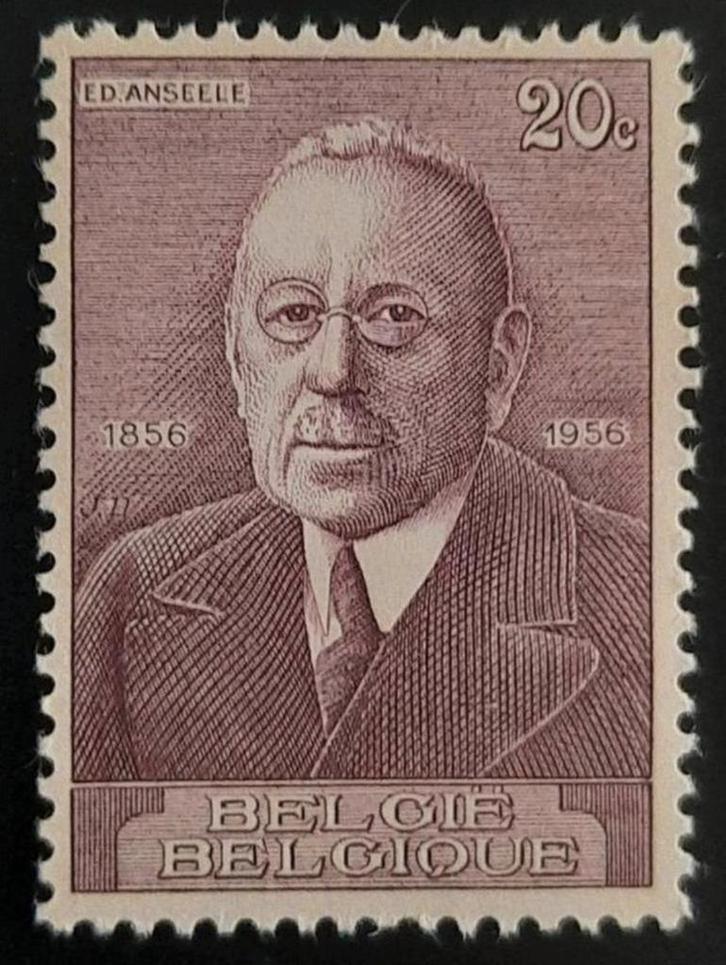 België: OBP 997 ** Edward Anseele 1956., Postzegels en Munten, Postzegels | Europa | België, Postfris, Orginele gom, Zonder stempel