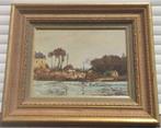 Huile sur panneau paysage signe max legout, Ophalen of Verzenden