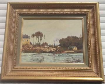 Huile sur panneau paysage signe max legout beschikbaar voor biedingen
