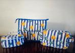 Toilettas + toebehoren, Handtassen en Accessoires, Toilettassen, Ophalen, Zo goed als nieuw, Blauw, Dame