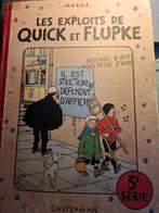 BD HERGE DE EXPLOITS VAN QUICK EN FLUPKE B10 1954, Boeken, Stripverhalen, Gelezen, Eén stripboek, Ophalen of Verzenden, Hergé