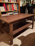 Salontafel donker bruin, Ophalen, Gebruikt, Rechthoekig