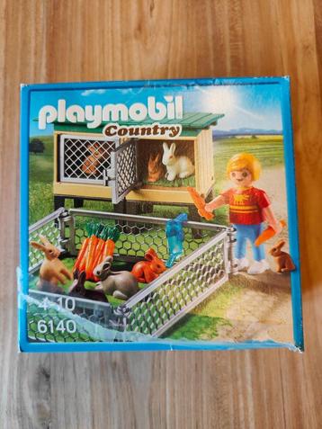 PLAYMOBIL Country Konijnenhok met buitenren – 6140 beschikbaar voor biedingen