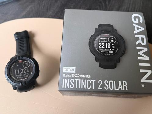 Garmin Instinct 2 Solar Tactical (zwart) met garantie, Handtassen en Accessoires, Sporthorloges, Zo goed als nieuw, Zwart, Afstand