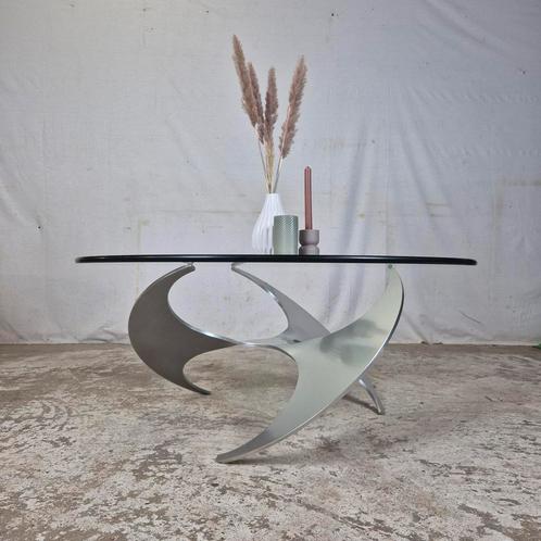 Knut Hesterberg, vintage jaren 60 'Propeller' salontafel, Huis en Inrichting, Tafels | Salontafels, Gebruikt, Minder dan 50 cm