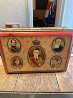 blik koningen Belgie ri ri Demaret, Verzamelen, Ophalen of Verzenden, Gebruikt, Koek(jes), Overige merken