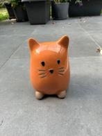 Oranje/rosse kat beeldje huisdecoratie, Ophalen of Verzenden, Nieuw, Dier